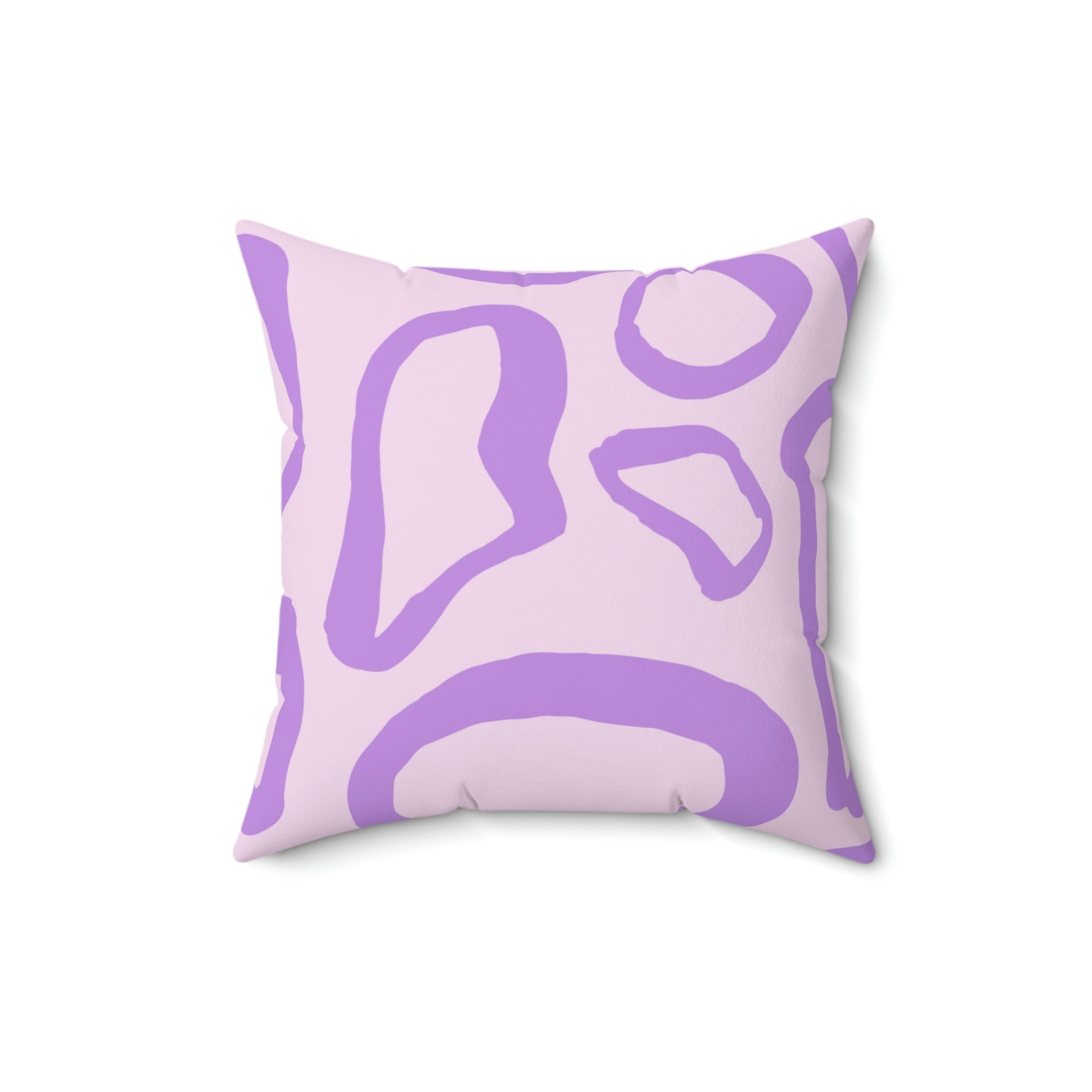 Abstract Lavender Shapes Square Pillow Home Decor Pink Sweetheart