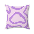 Abstract Lavender Shapes Square Pillow Home Decor Pink Sweetheart