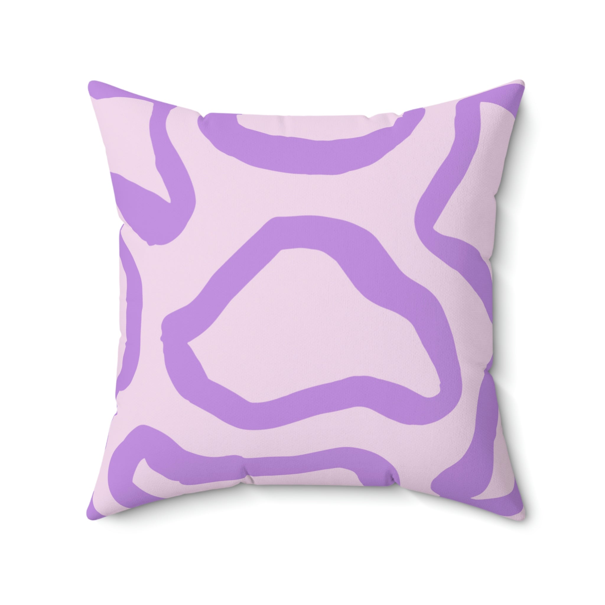 Abstract Lavender Shapes Square Pillow Home Decor Pink Sweetheart