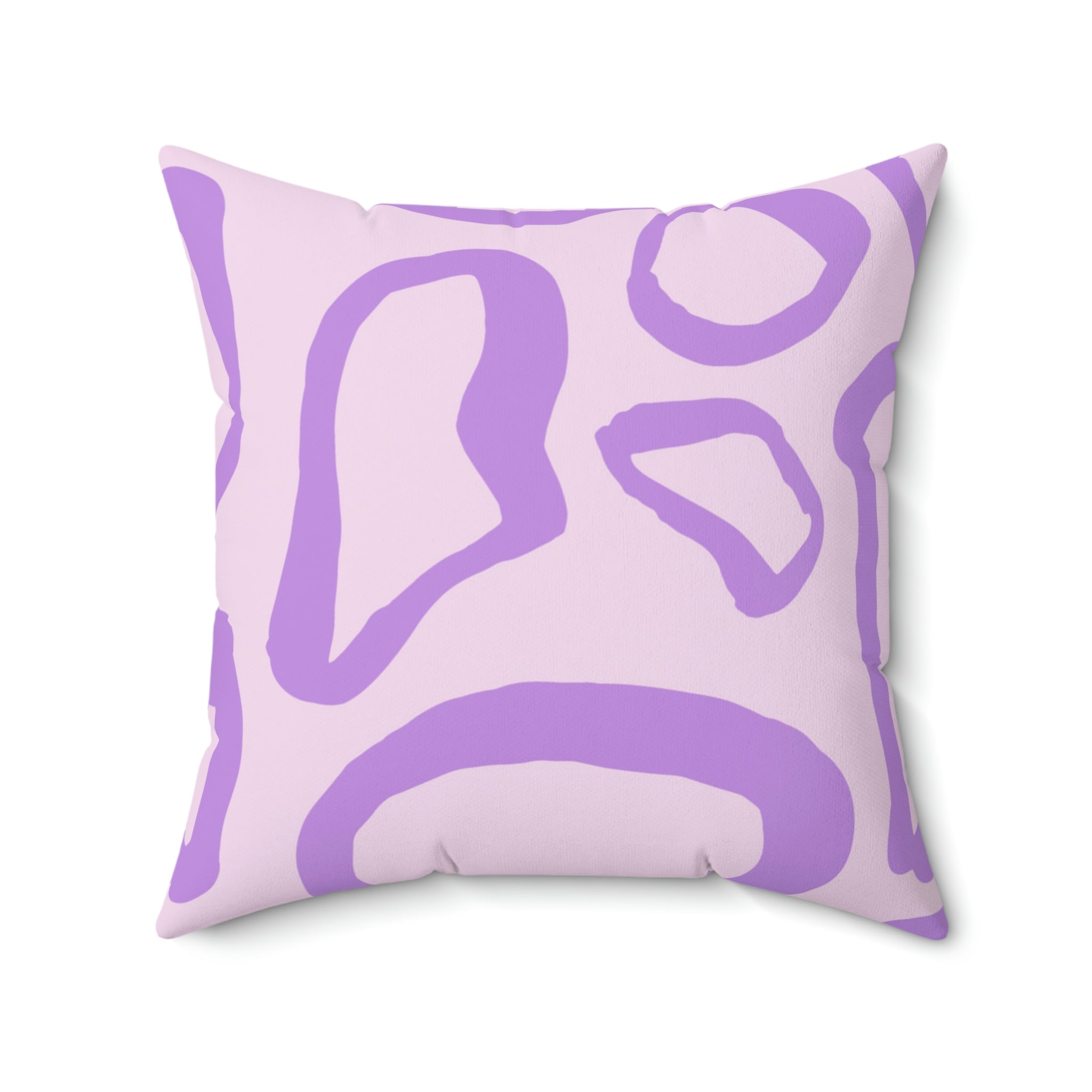 Abstract Lavender Shapes Square Pillow Home Decor Pink Sweetheart