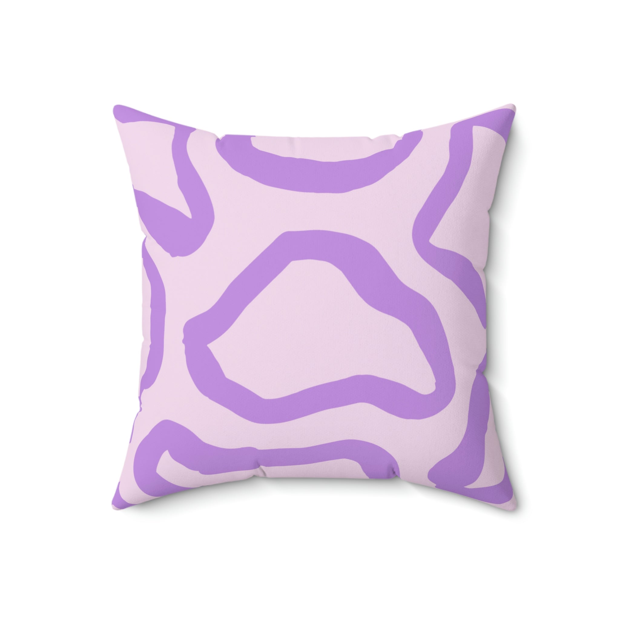 Abstract Lavender Shapes Square Pillow Home Decor Pink Sweetheart