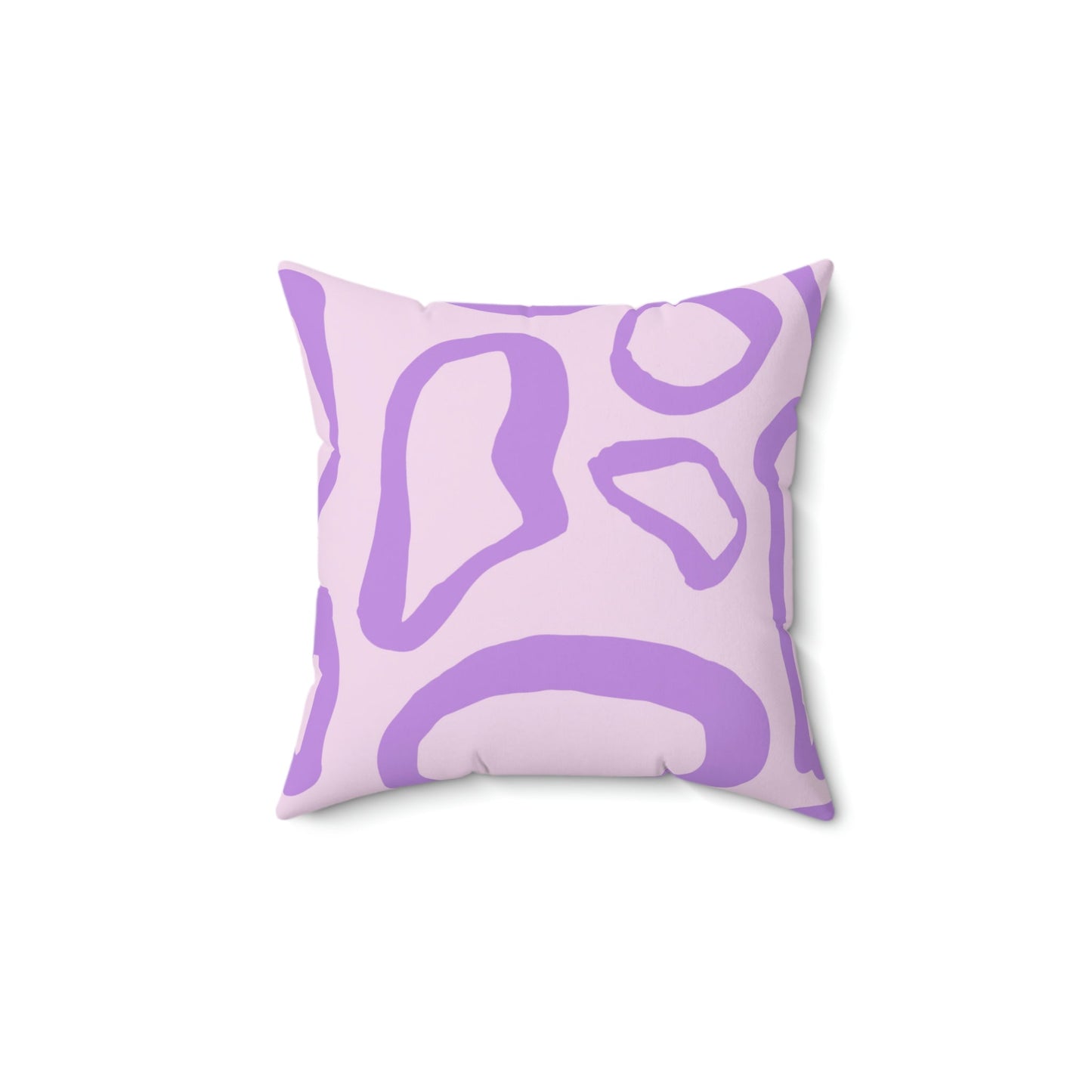 Abstract Lavender Shapes Square Pillow Home Decor Pink Sweetheart
