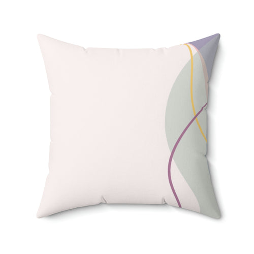Abstract Square Pillow Home Decor Pink Sweetheart