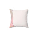 Abstract Square Pillow - Pink Sweetheart