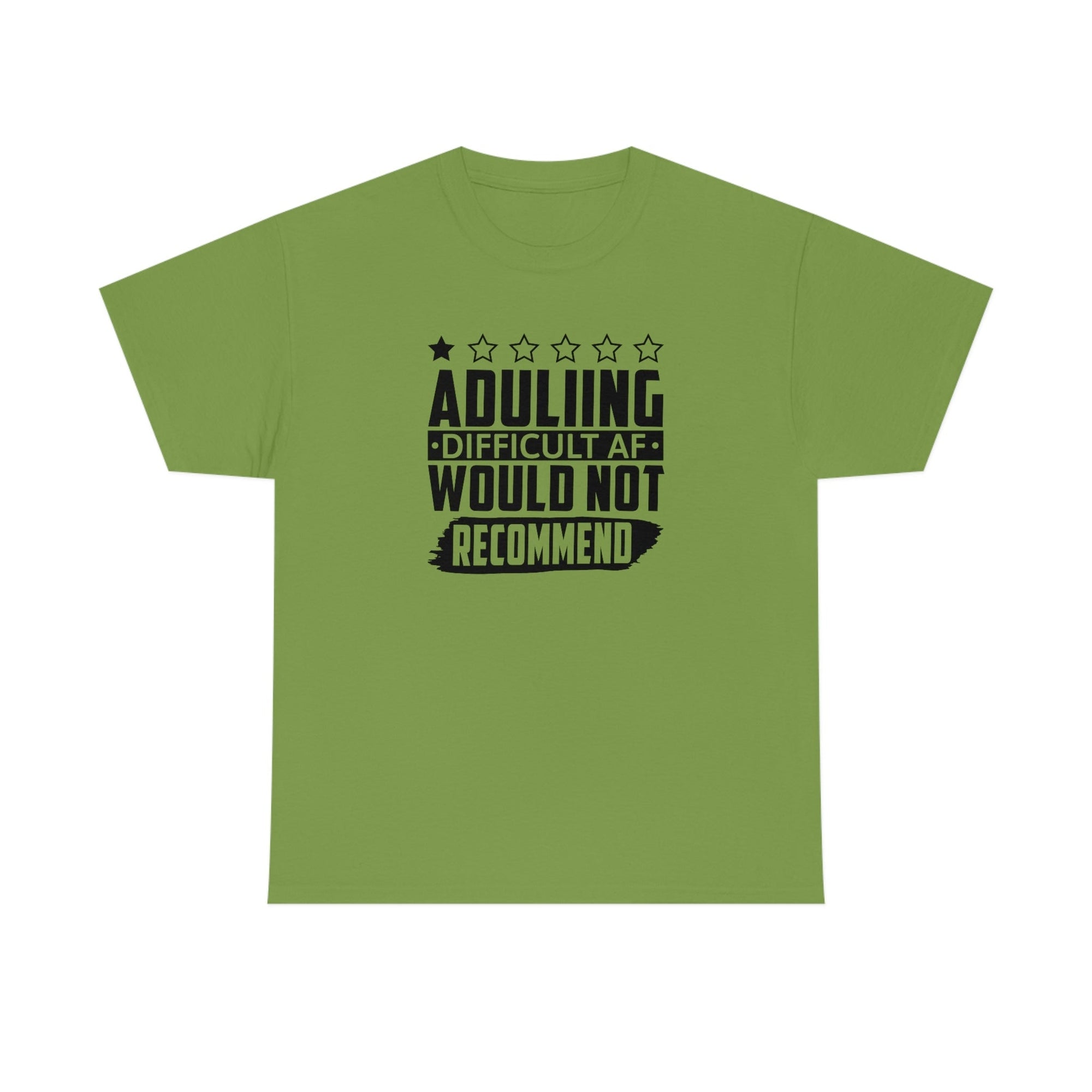 Adulting is Hard Do Not Recommend Cotton Tee T-Shirt Pink Sweetheart