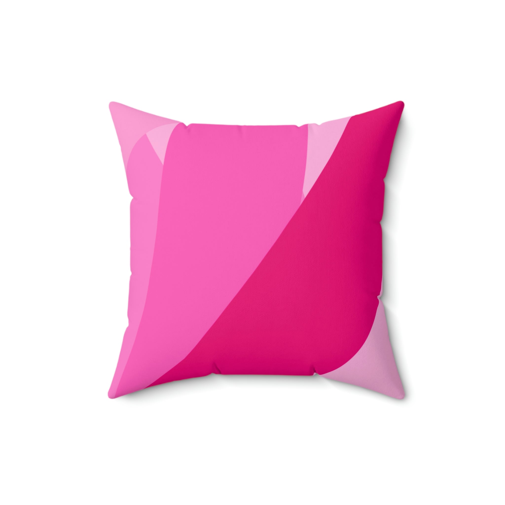 All Shades of Pink Ribbon Square Pillow Home Decor Pink Sweetheart
