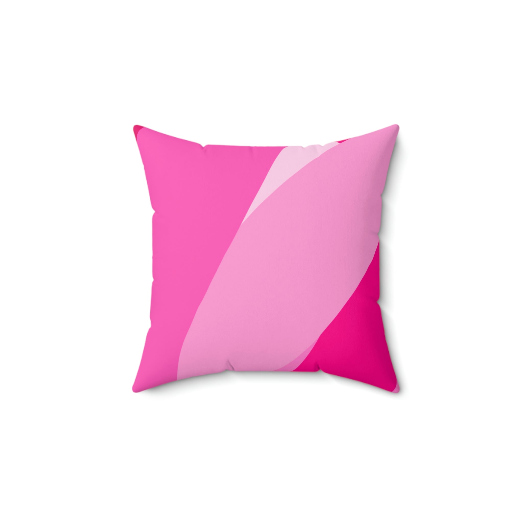 All Shades of Pink Ribbon Square Pillow Home Decor Pink Sweetheart