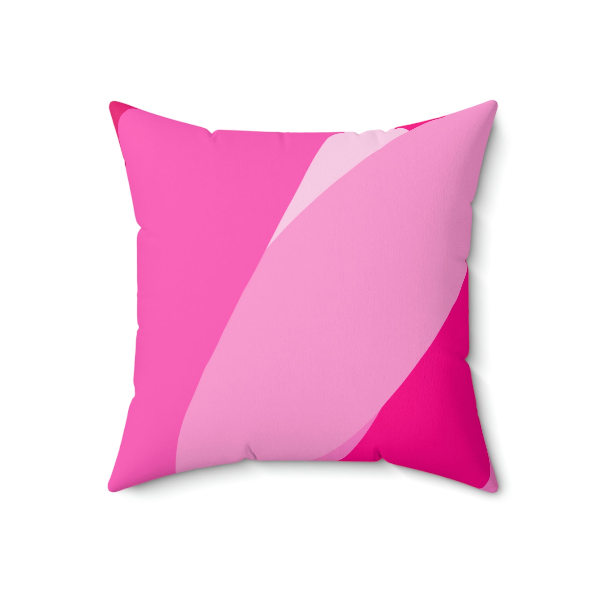 All Shades of Pink Ribbon Square Pillow Home Decor Pink Sweetheart