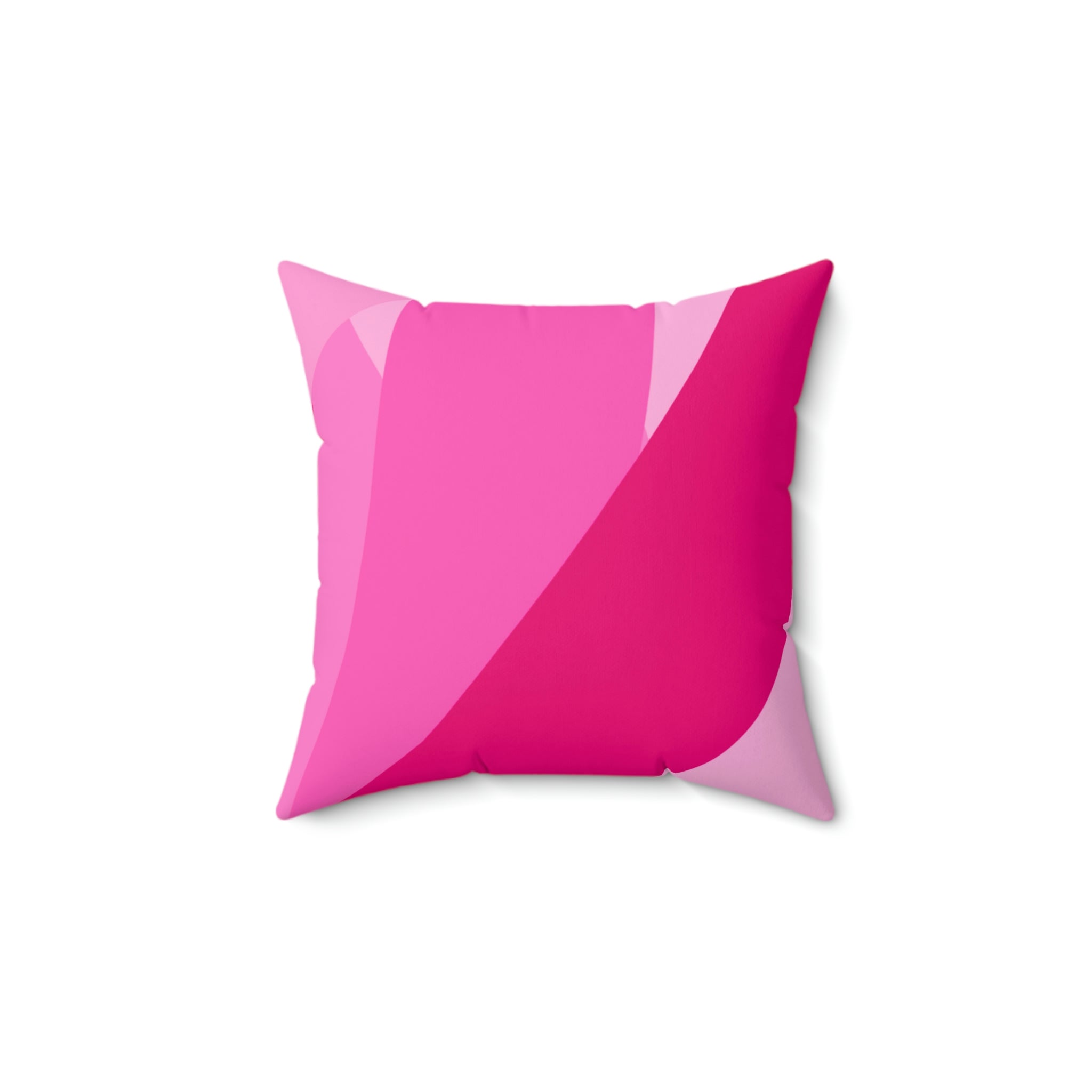 All Shades of Pink Ribbon Square Pillow Home Decor Pink Sweetheart