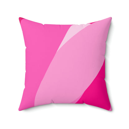 All Shades of Pink Ribbon Square Pillow Home Decor Pink Sweetheart