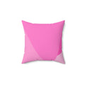 All Shades of Pink Square Pillow - Pink Sweetheart