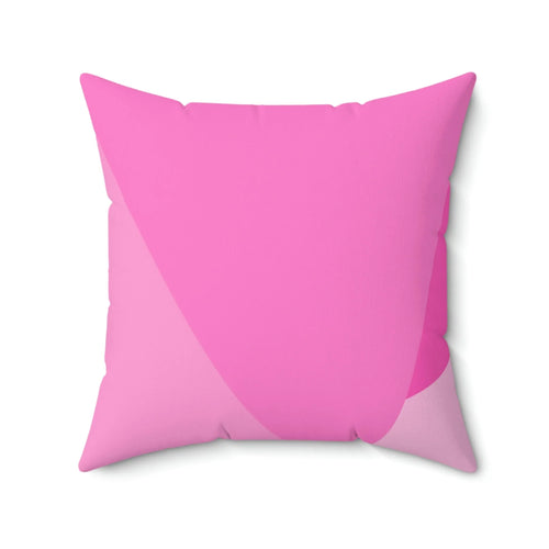All Shades of Pink Square Pillow - Pink Sweetheart