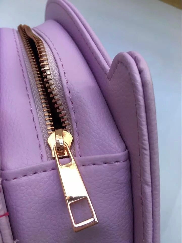 Amethyst Seashell Makeup Brush Case Cosmetic & Toiletry Bags Pink Sweetheart