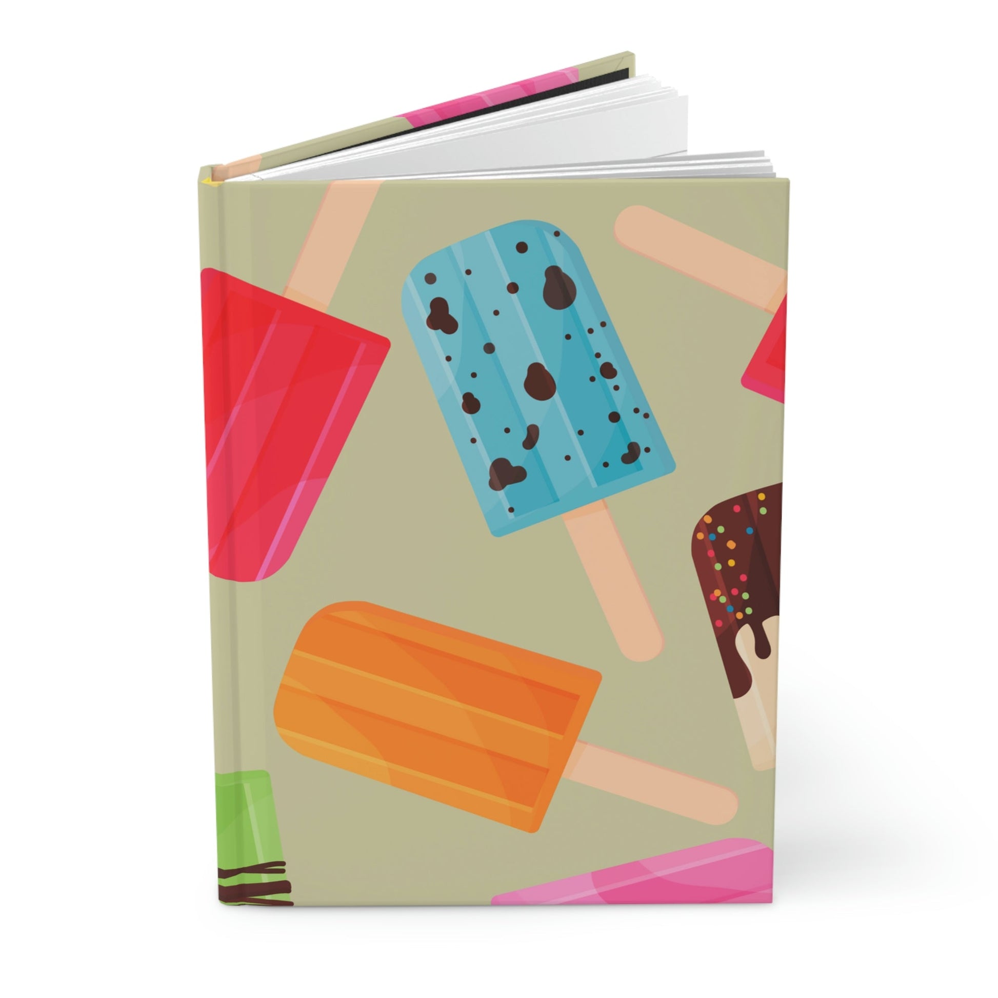 Assorted Popsicles Hardcover Matte Journal Paper products Pink Sweetheart