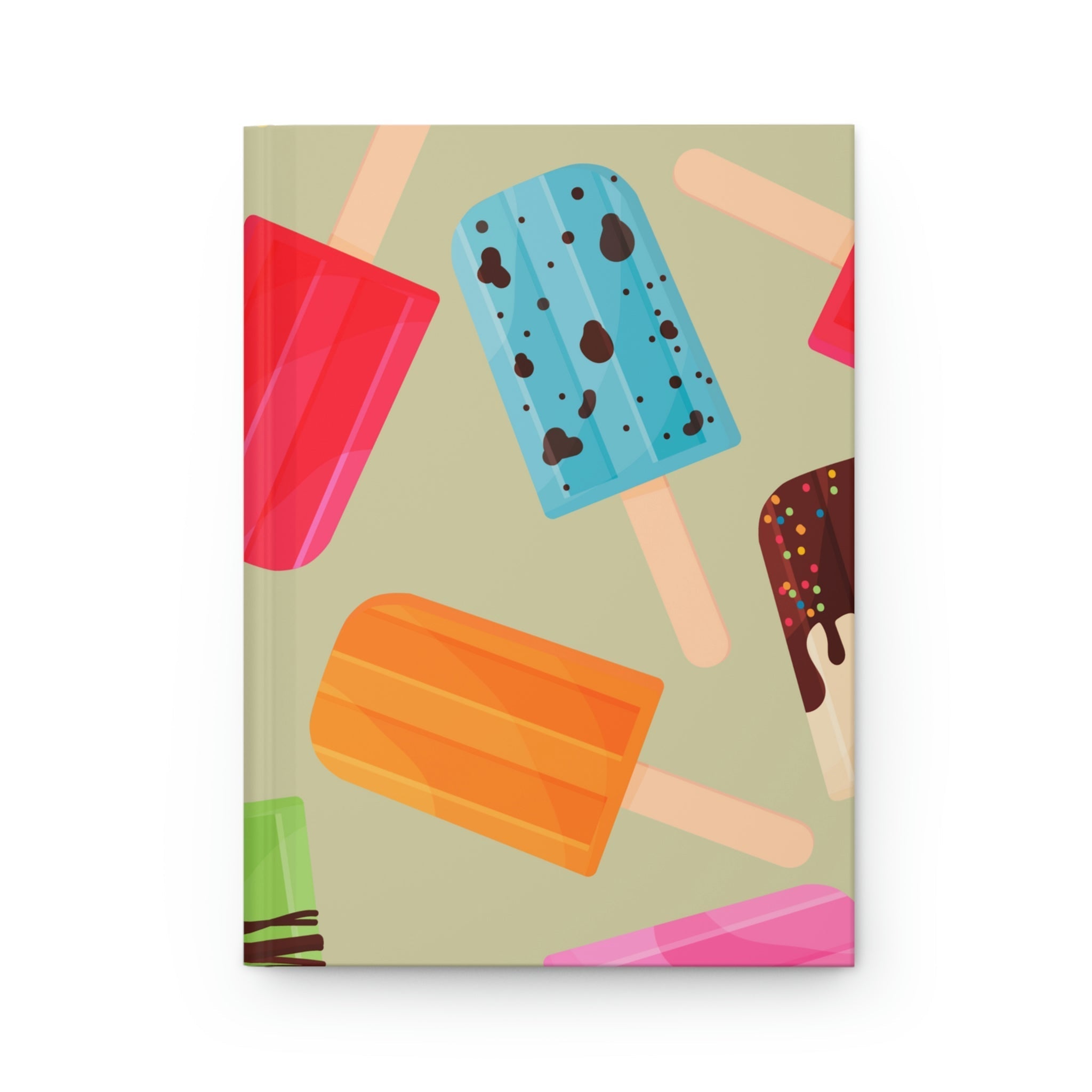 Assorted Popsicles Hardcover Matte Journal Paper products Pink Sweetheart