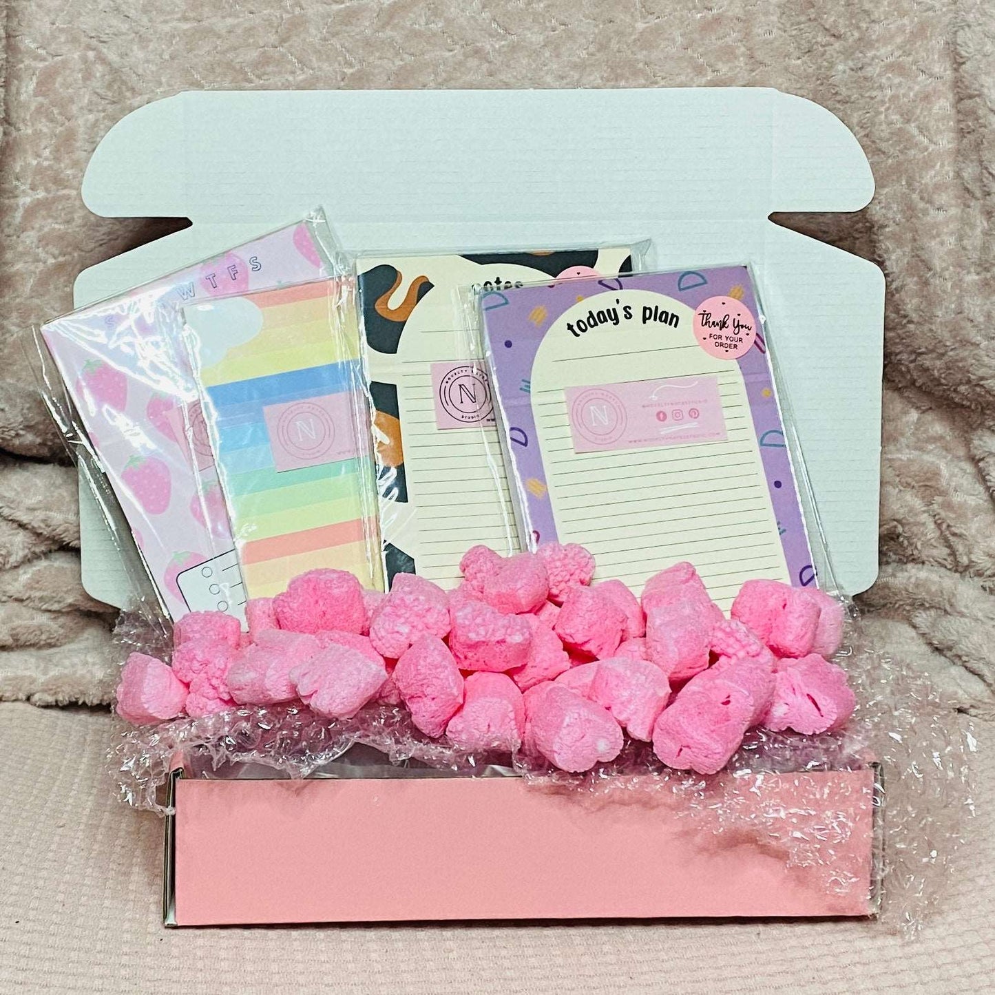 Assorted Stationery Notepads Box Notebooks & Notepads Pink Sweetheart