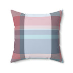 Autumn Plaid Square Pillow Home Decor Pink Sweetheart
