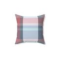 Autumn Plaid Square Pillow - Pink Sweetheart