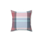 Autumn Plaid Square Pillow Home Decor Pink Sweetheart