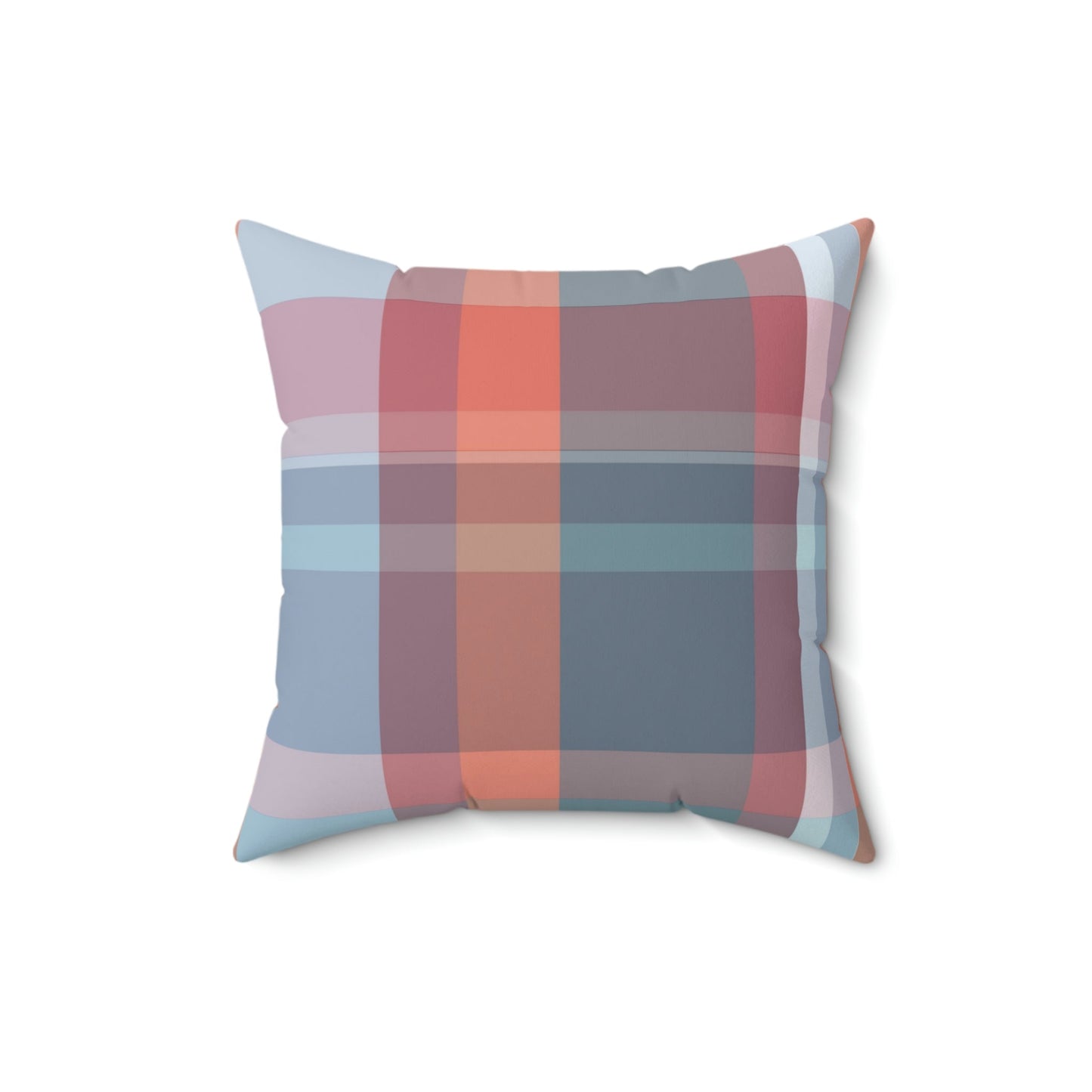 Autumn Plaid Square Pillow Home Decor Pink Sweetheart