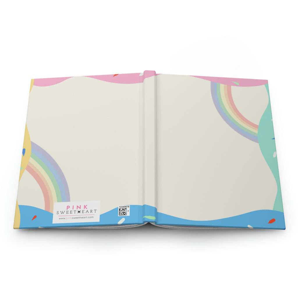 Beyond the Rainbow Hardcover Matte Journal Paper products Pink Sweetheart