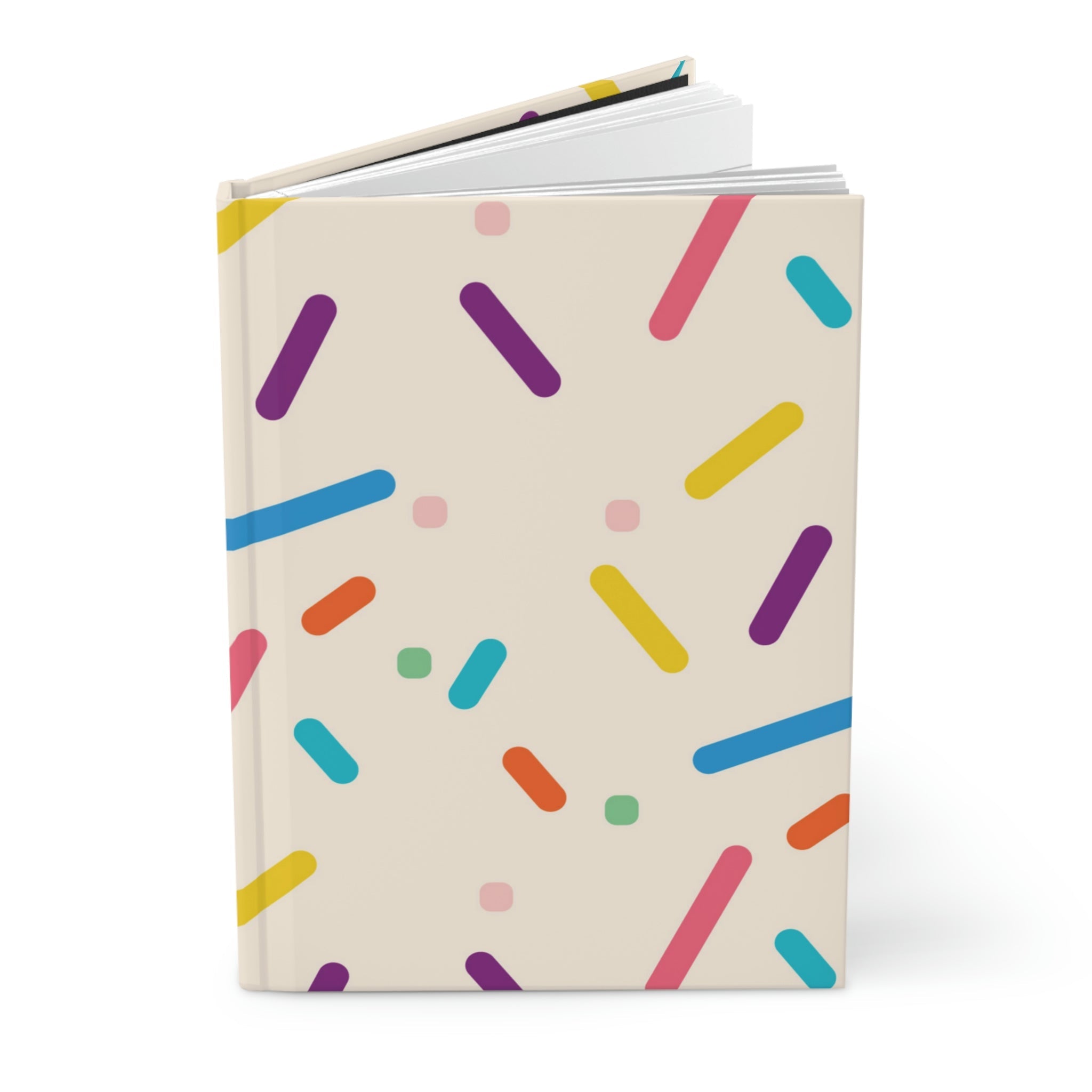 Birthday Cake Sprinkles Hardcover Matte Journal Paper products Pink Sweetheart