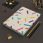 Birthday Cake Sprinkles Hardcover Matte Journal Paper products Pink Sweetheart