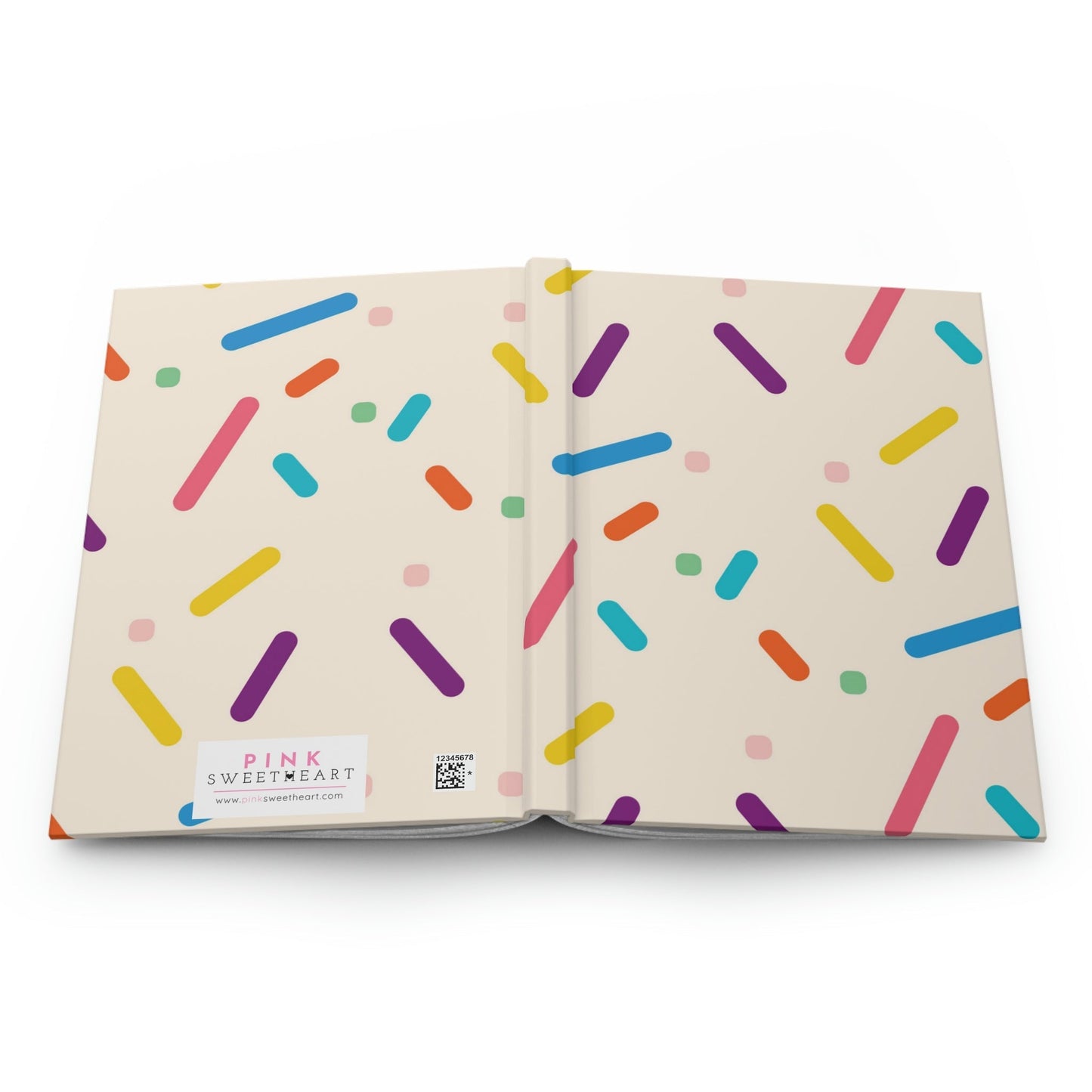 Birthday Cake Sprinkles Hardcover Matte Journal Paper products Pink Sweetheart