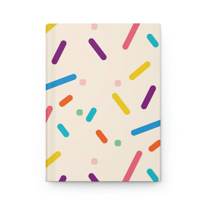 Birthday Cake Sprinkles Hardcover Matte Journal Paper products Pink Sweetheart