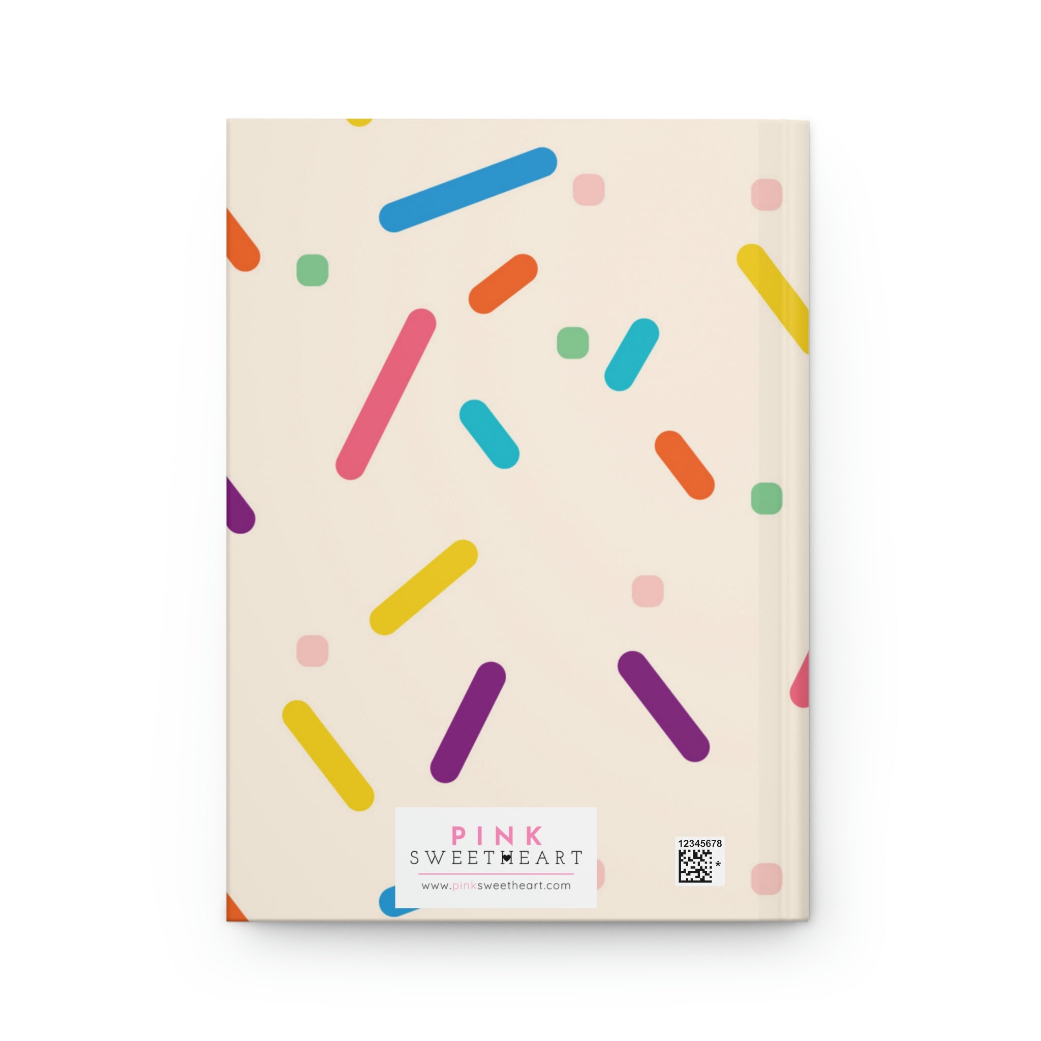 Birthday Cake Sprinkles Hardcover Matte Journal Paper products Pink Sweetheart