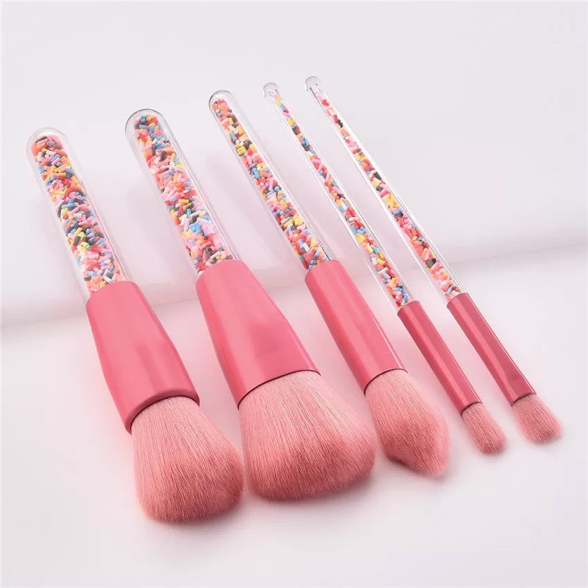 Birthday Cupcake Sprinkles Makeup Brushes Makeup Brushes Pink Sweetheart