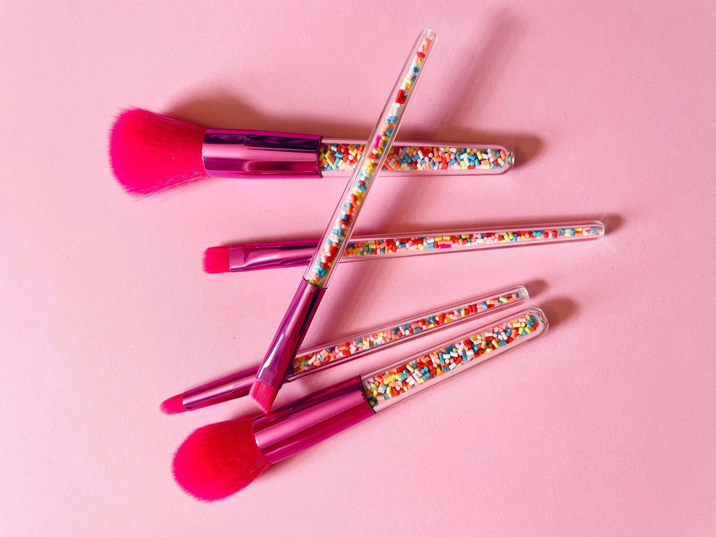 Birthday Cupcake Sprinkles Makeup Brushes Makeup Brushes Pink Sweetheart