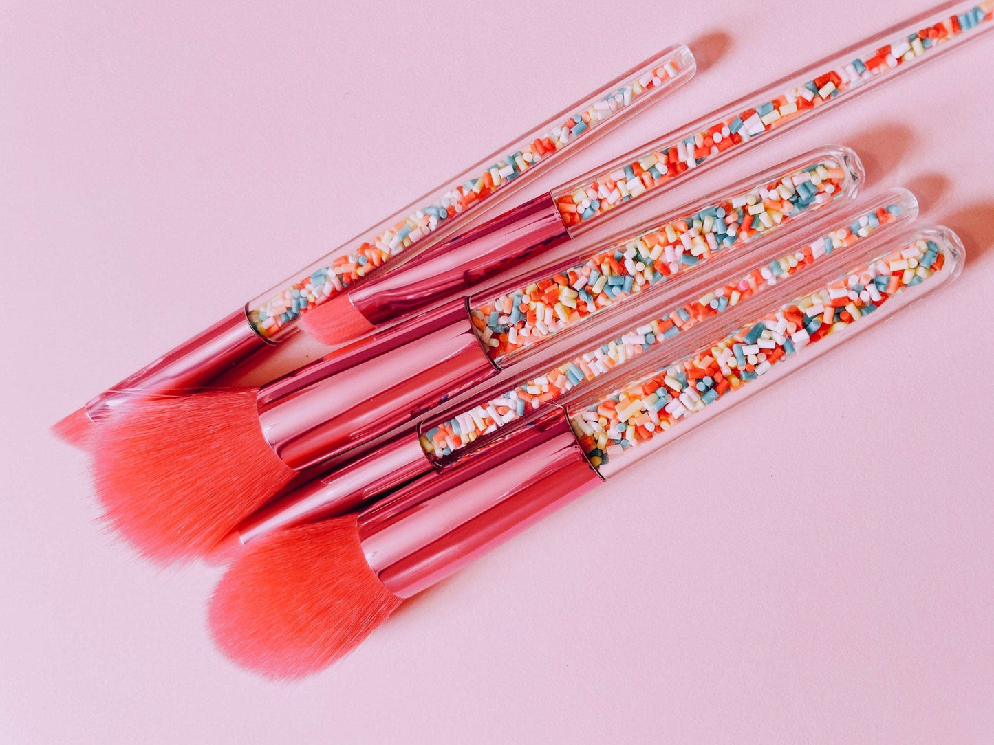 Birthday Cupcake Sprinkles Makeup Brushes Makeup Brushes Pink Sweetheart