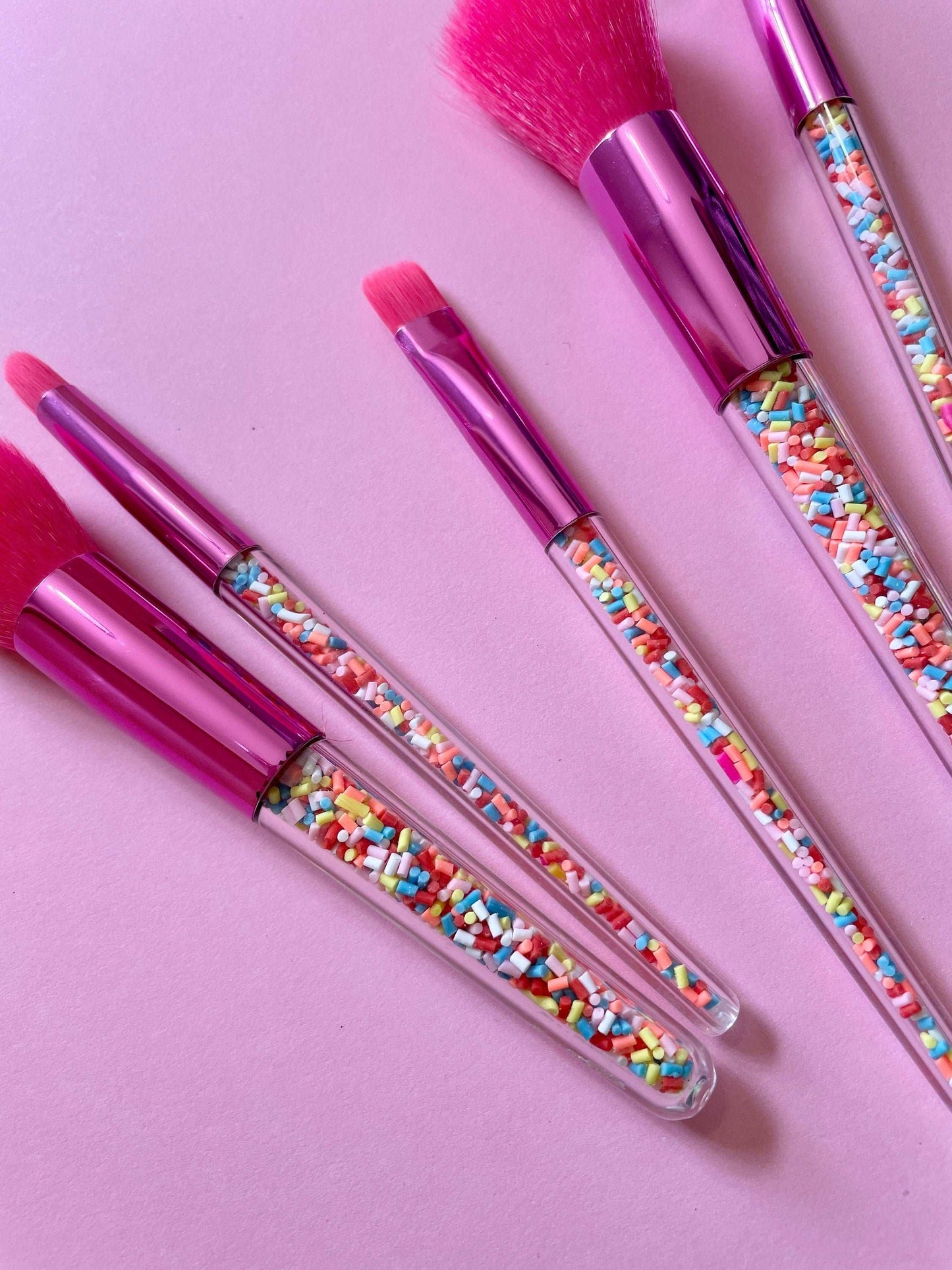 Birthday Cupcake Sprinkles Makeup Brushes Makeup Brushes Pink Sweetheart