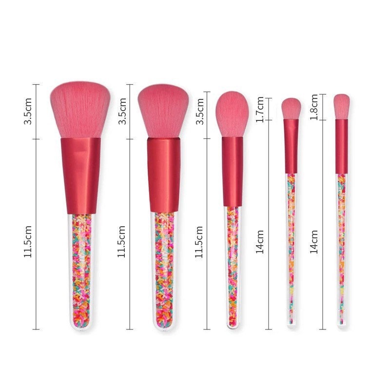 Birthday Cupcake Sprinkles Makeup Brushes Makeup Brushes Pink Sweetheart