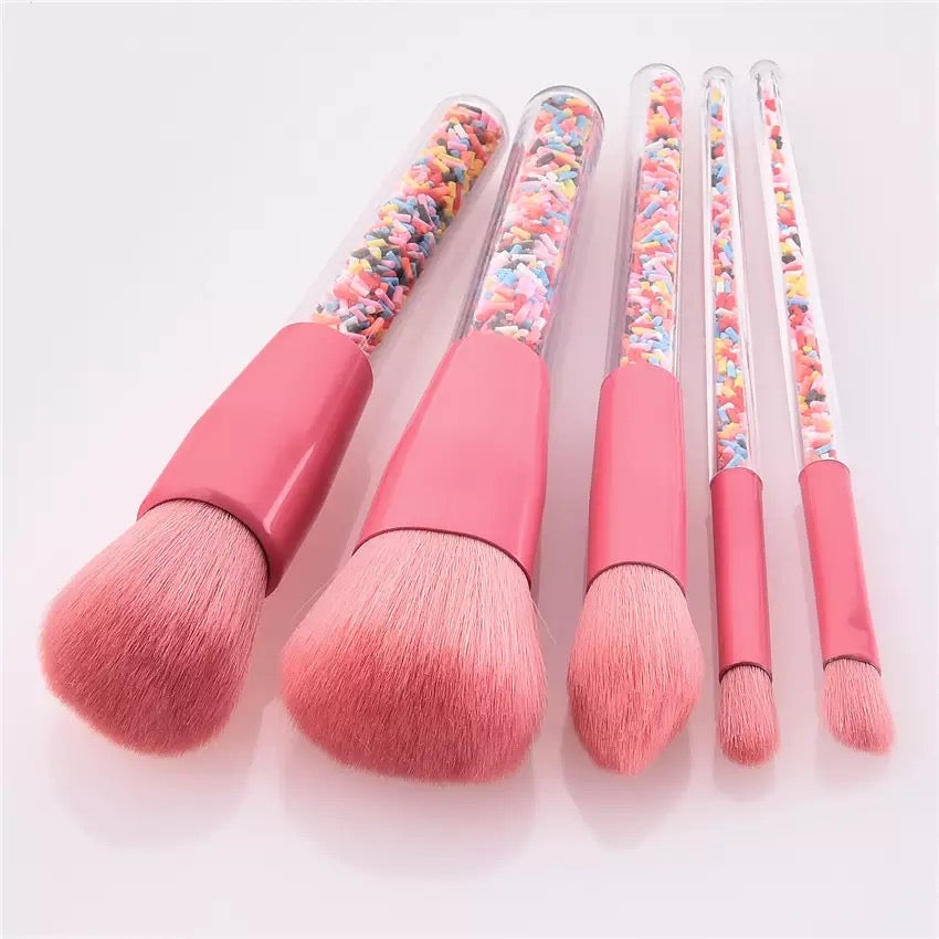 Birthday Cupcake Sprinkles Makeup Brushes Makeup Brushes Pink Sweetheart