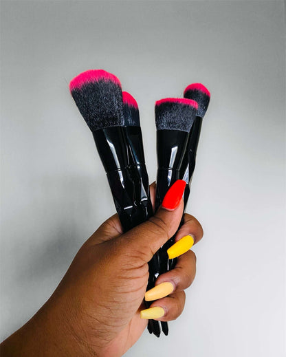 Black Obsidian Ombre Makeup Brush Set Makeup Brushes Pink Sweetheart