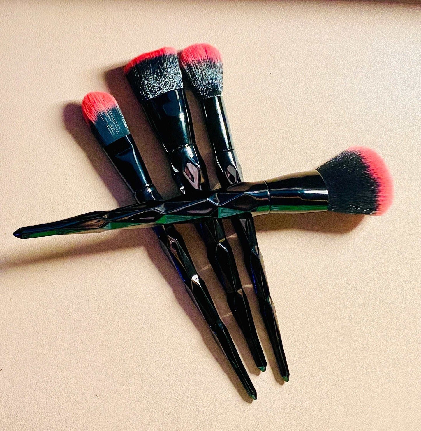 Black Obsidian Ombre Makeup Brush Set Makeup Brushes Pink Sweetheart