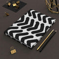 Black & White Arrows Hardcover Matte Journal - Pink Sweetheart