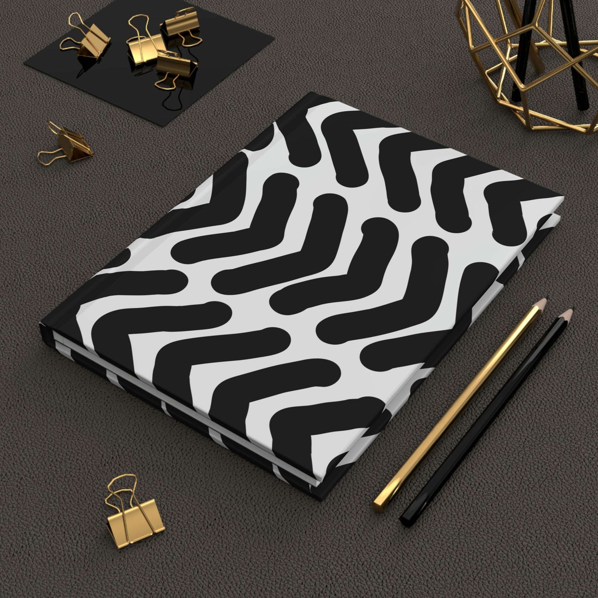 Black & White Arrows Hardcover Matte Journal Paper products Pink Sweetheart