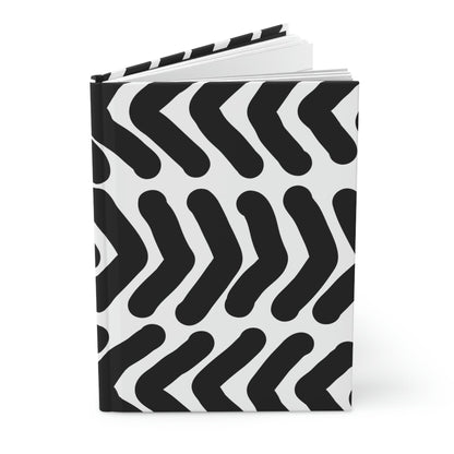 Black & White Arrows Hardcover Matte Journal Paper products Pink Sweetheart