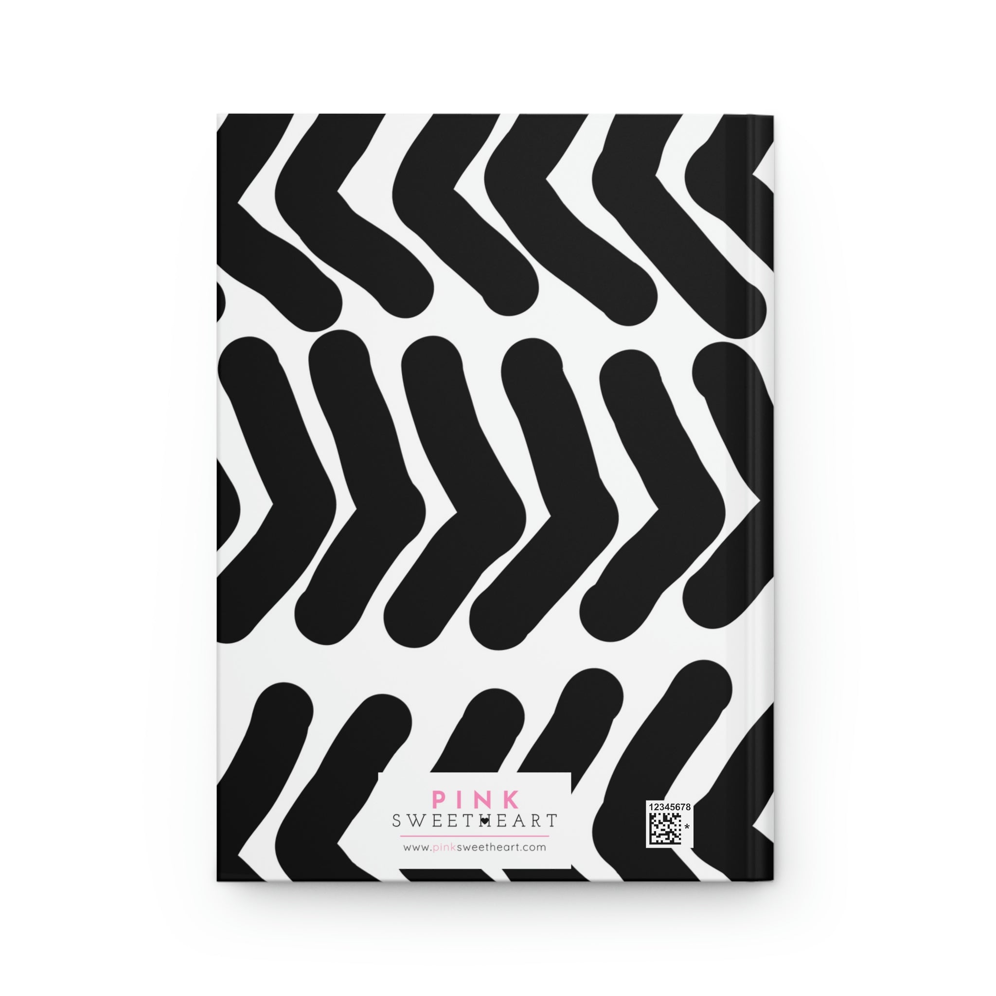 Black & White Arrows Hardcover Matte Journal Paper products Pink Sweetheart