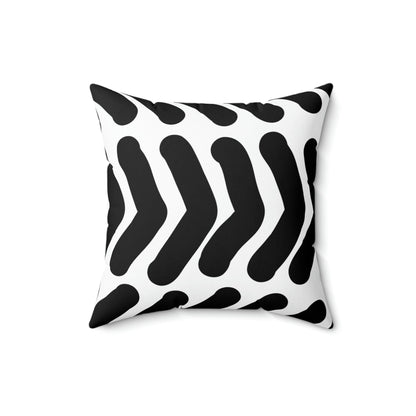 Black & White Arrows Square Pillow Home Decor Pink Sweetheart