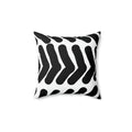 Black & White Arrows Square Pillow - Pink Sweetheart
