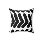 Black & White Arrows Square Pillow Home Decor Pink Sweetheart
