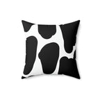 Black & White Blobs Square Pillow Home Decor Pink Sweetheart