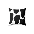 Black & White Blobs Square Pillow Home Decor Pink Sweetheart