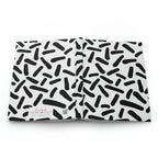 Black & White Dash Hardcover Matte Journal Paper products Pink Sweetheart