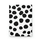 Black & White Dots Hardcover Matte Journal Paper products Pink Sweetheart