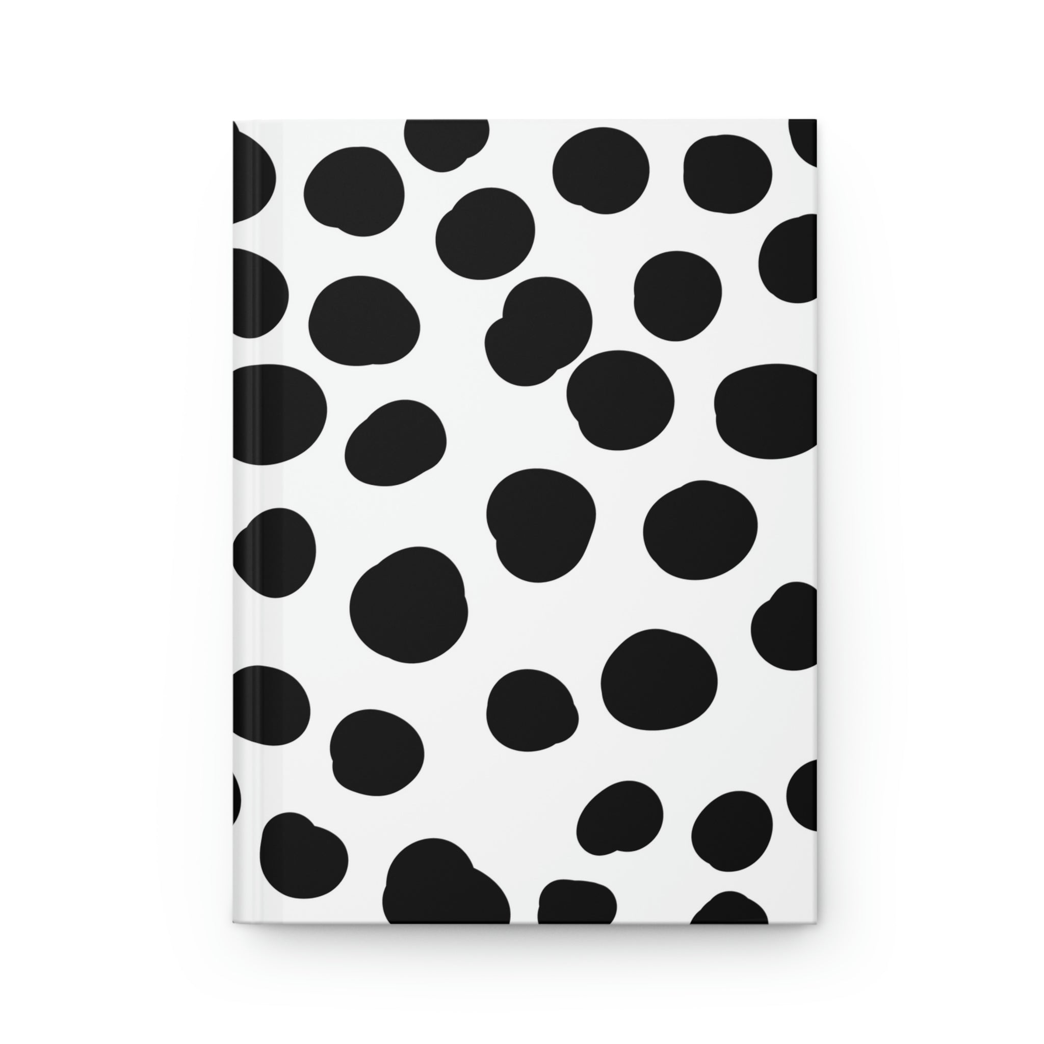 Black & White Dots Hardcover Matte Journal Paper products Pink Sweetheart